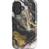 Gold Blush Marble Ink iPhone 16 Plus Magsafe Impact Case